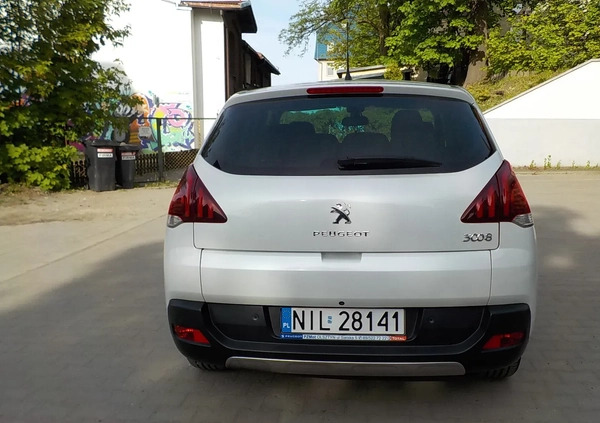 Peugeot 3008 cena 44900 przebieg: 104000, rok produkcji 2014 z Stargard małe 436